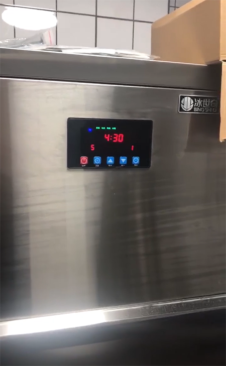 ​制冰机开机出现个到计时不制冰怎么回事？