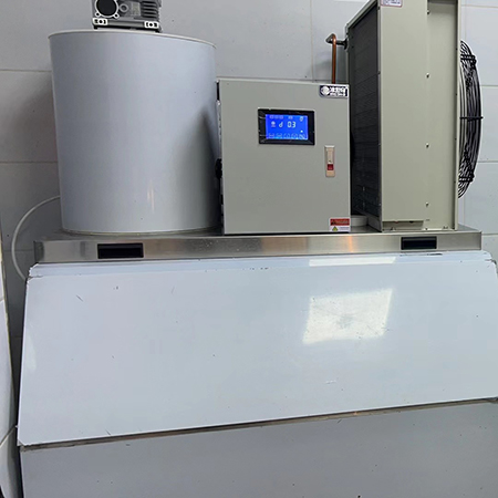 1台1吨片冰机和1台500公斤雪花机交付某自助餐店